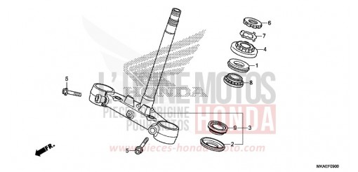TIGE DE DIRECTION NC750DH de 2017